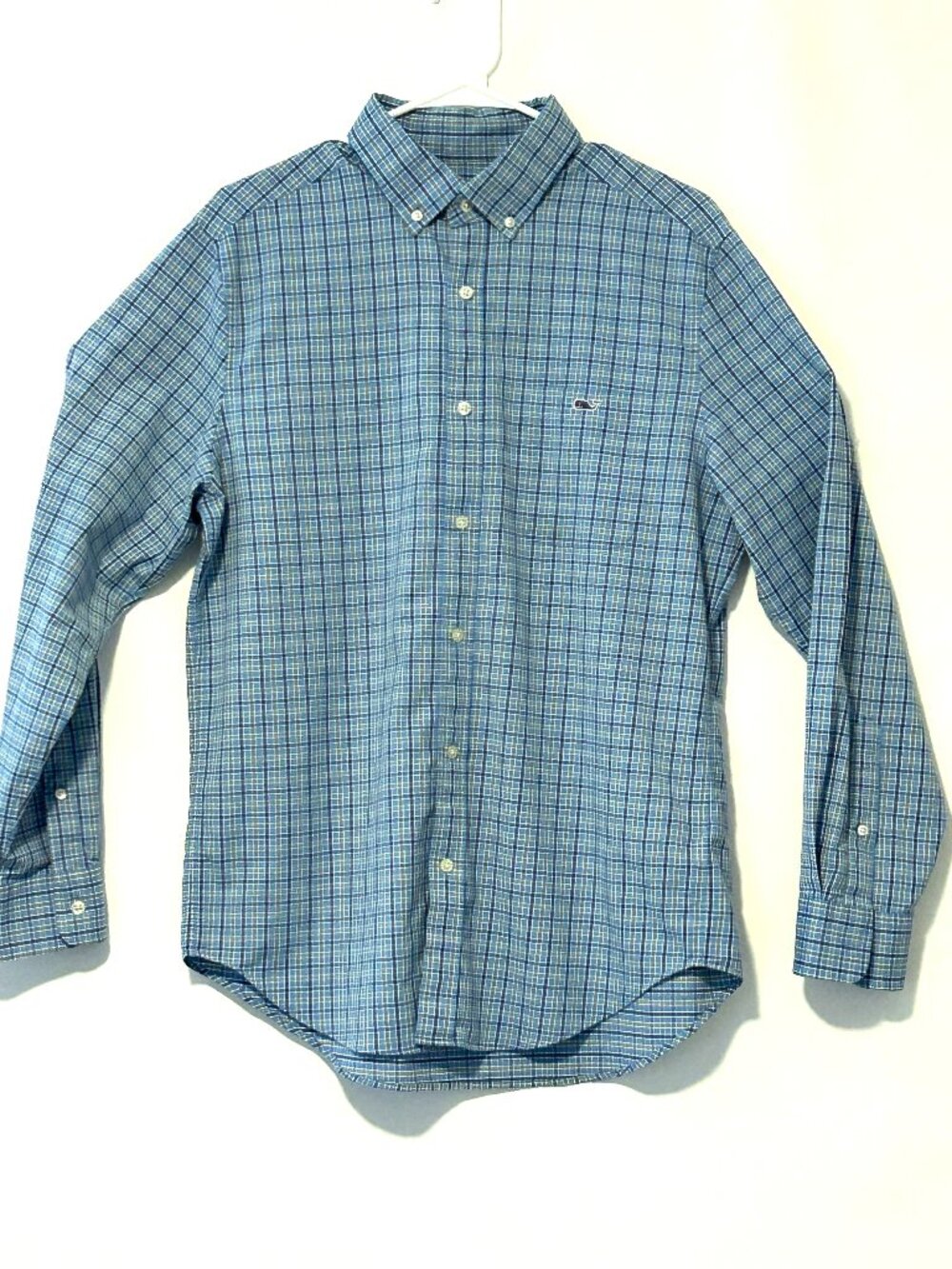 Vineyard Vines blue button down shirt, size medium